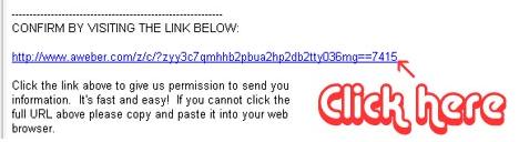 Aweber Confirmation Email 